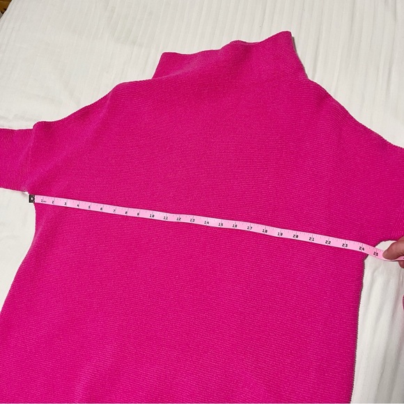 NWT Free People Ottoman Oversized Slouchy Ribbed Knit Raspberry Rose Pink Small - Picture 13 of 16